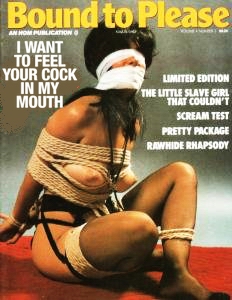 blindfolded tied up and left helpless gagged with her panties vintage bondage classics 1970s knotty bondage abducted magazine covers cheating slut housewife bound and gagged with her used panties